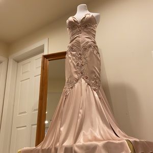 Terani Couture Strapless Mermaid Gown